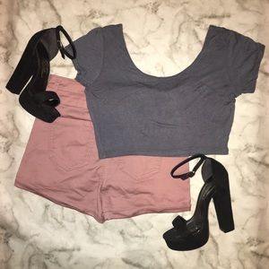 Scoop Neck Crop Top